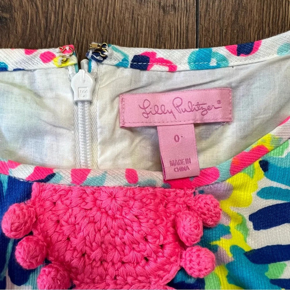 Lilly Pulitzer Adara Shift Dress Multi Colored Dive in SZ 0 - Picture 4 of 5